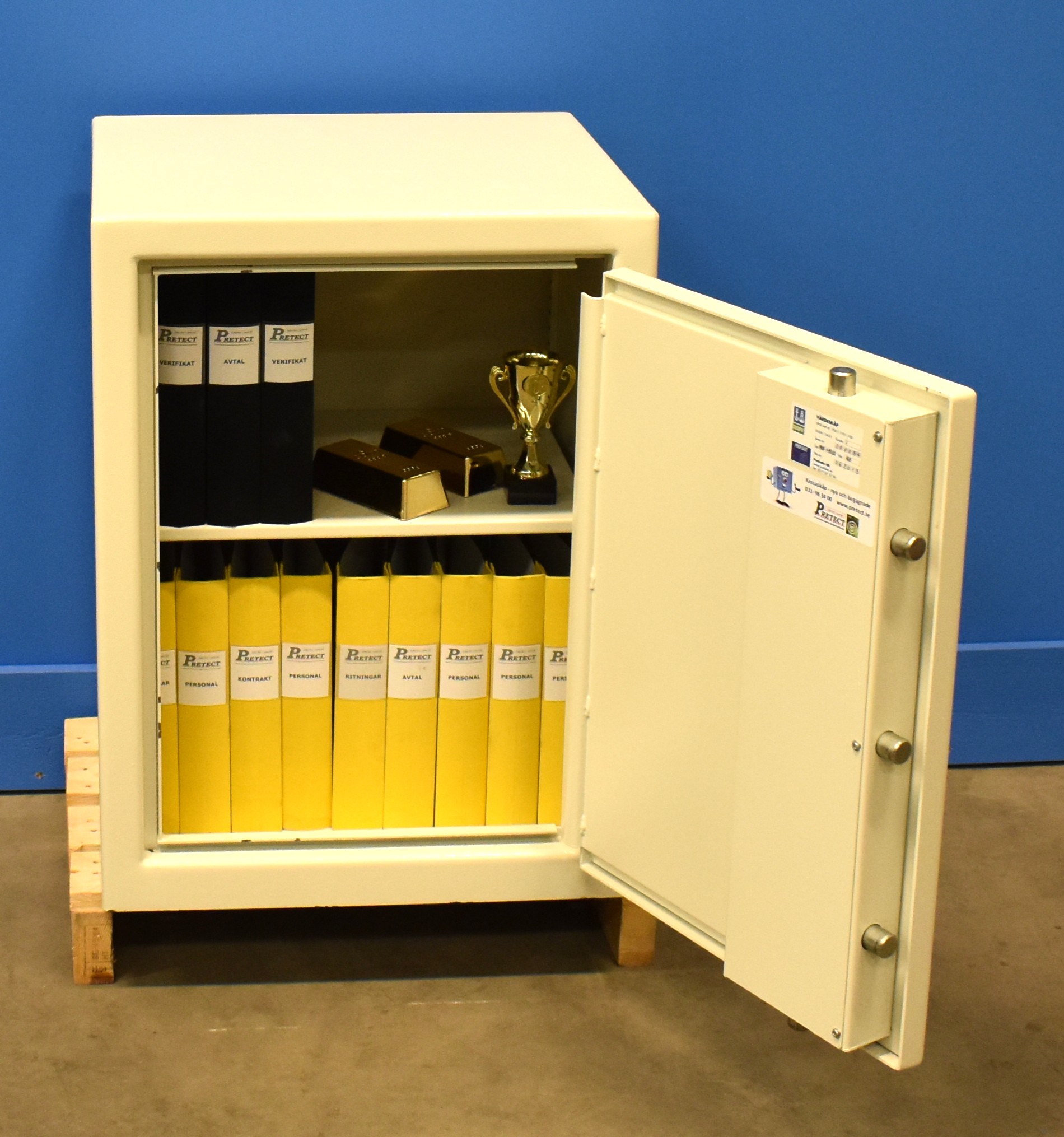 Begagnat Värdeskåp Robur Grade1 80SD med öppen dörr 2