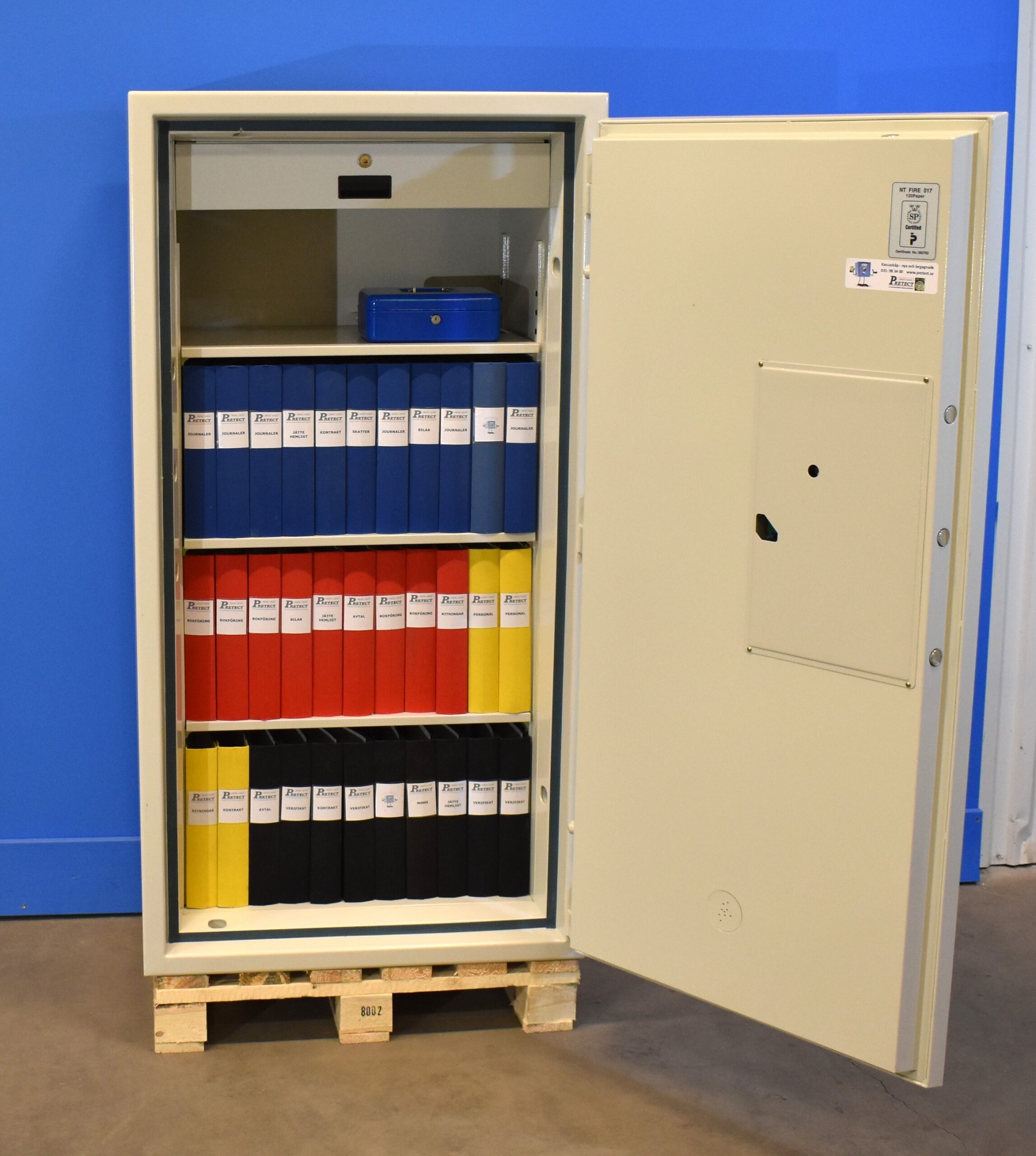 Begagnat Dokumentskåp ES400 med låda med öppen dörr 2