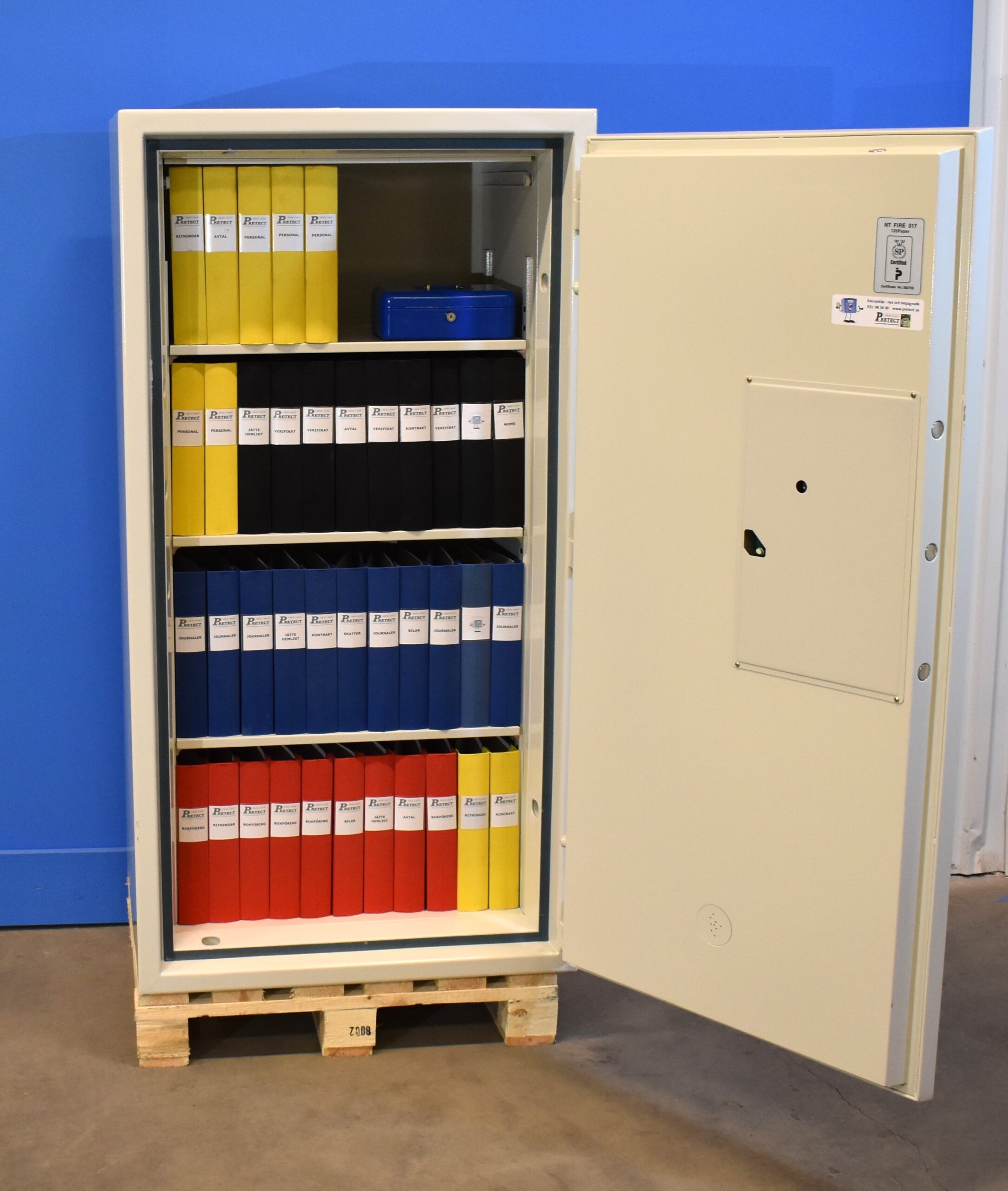 Begagnat Dokumentskåp ES400 utan låda med öppen dörr 2